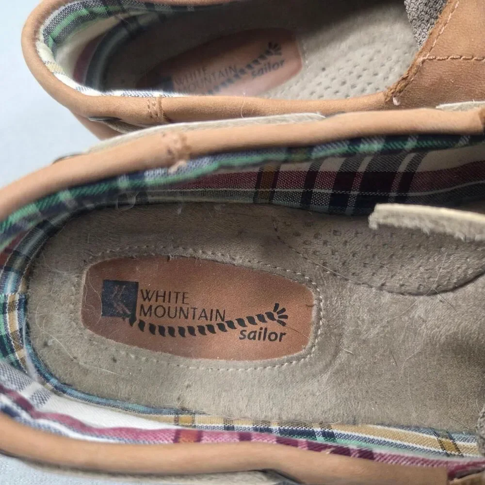 White-mountain Men's Tan and Brown Boat-shoes